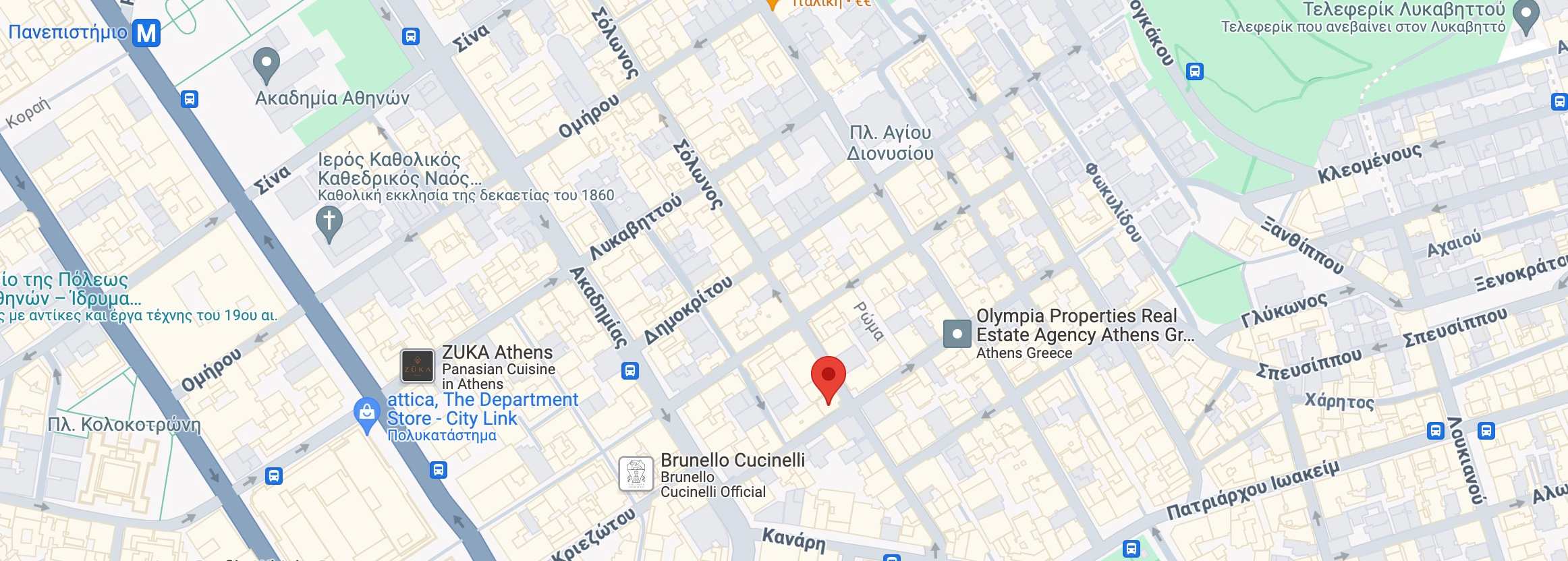 Εικόνα χάρτη για το γραφείο της δικηγόρου Καλλιόπης Κουγιούρη